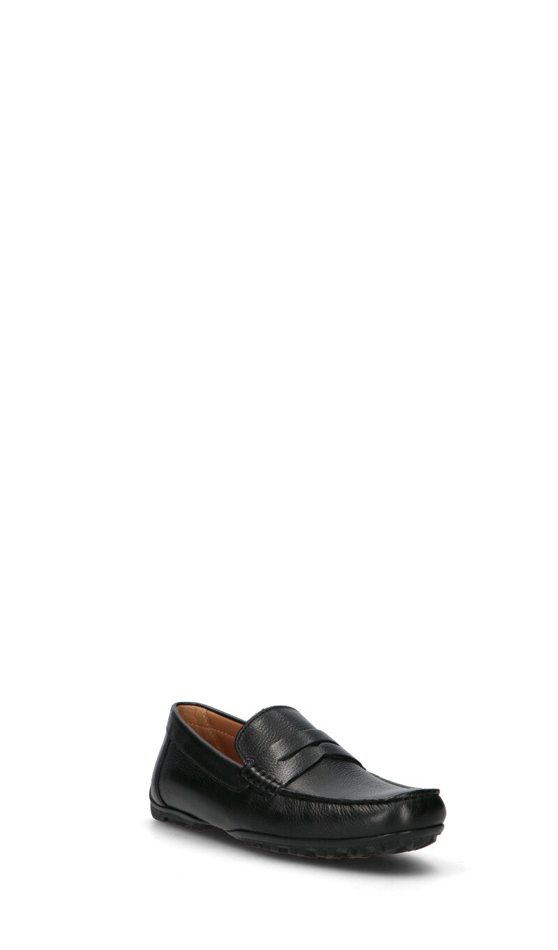 GEOX Mocassino uomo nero in pelle