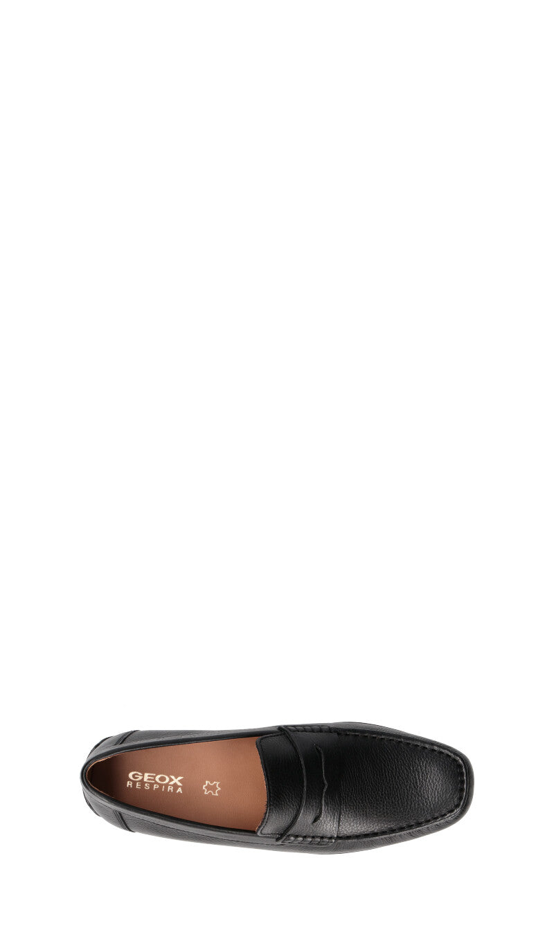 GEOX Mocassino uomo nero in pelle