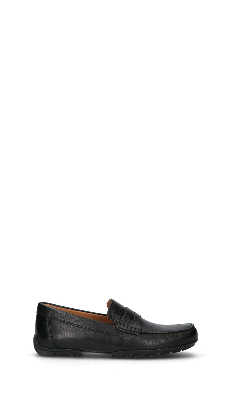 GEOX Mocassino uomo nero in pelle