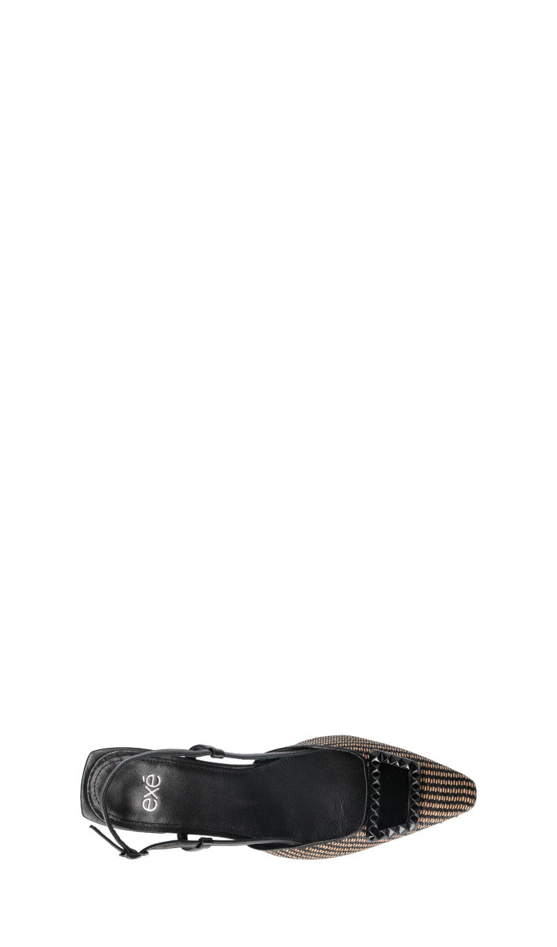 EXE Slingback donna nera/beige