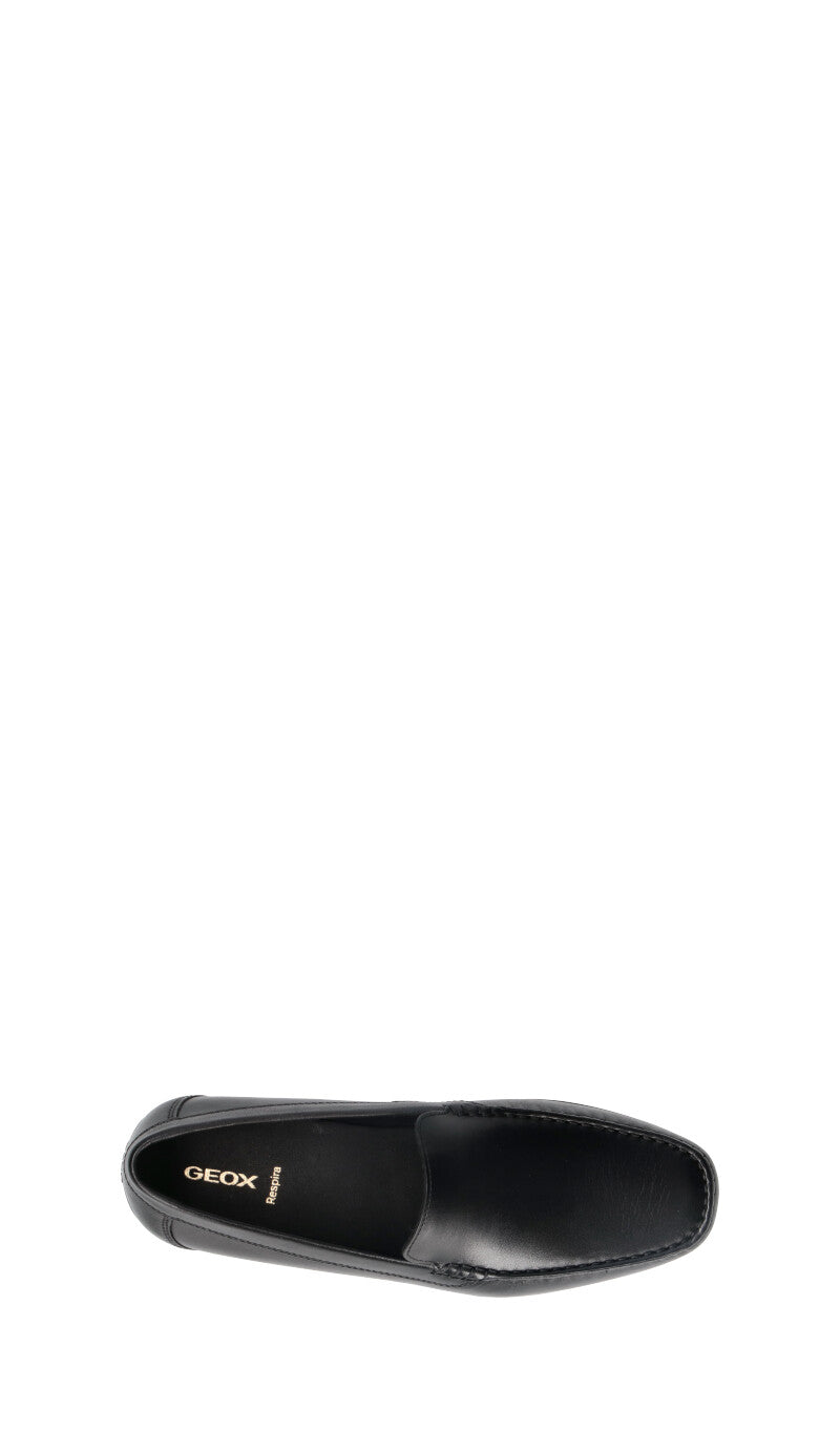 GEOX Mocassino uomo nero in pelle