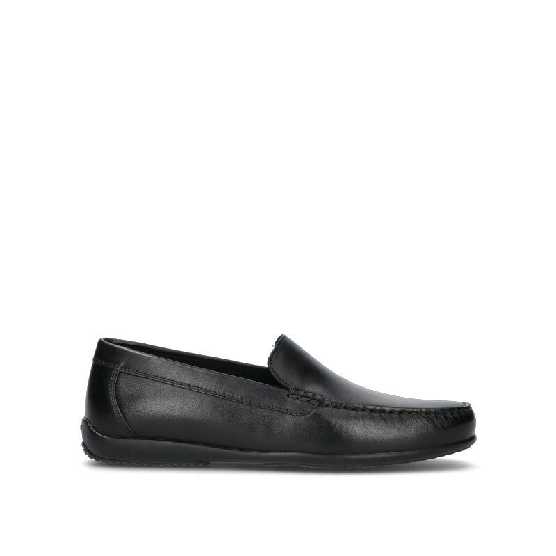 GEOX Mocassino uomo nero in pelle
