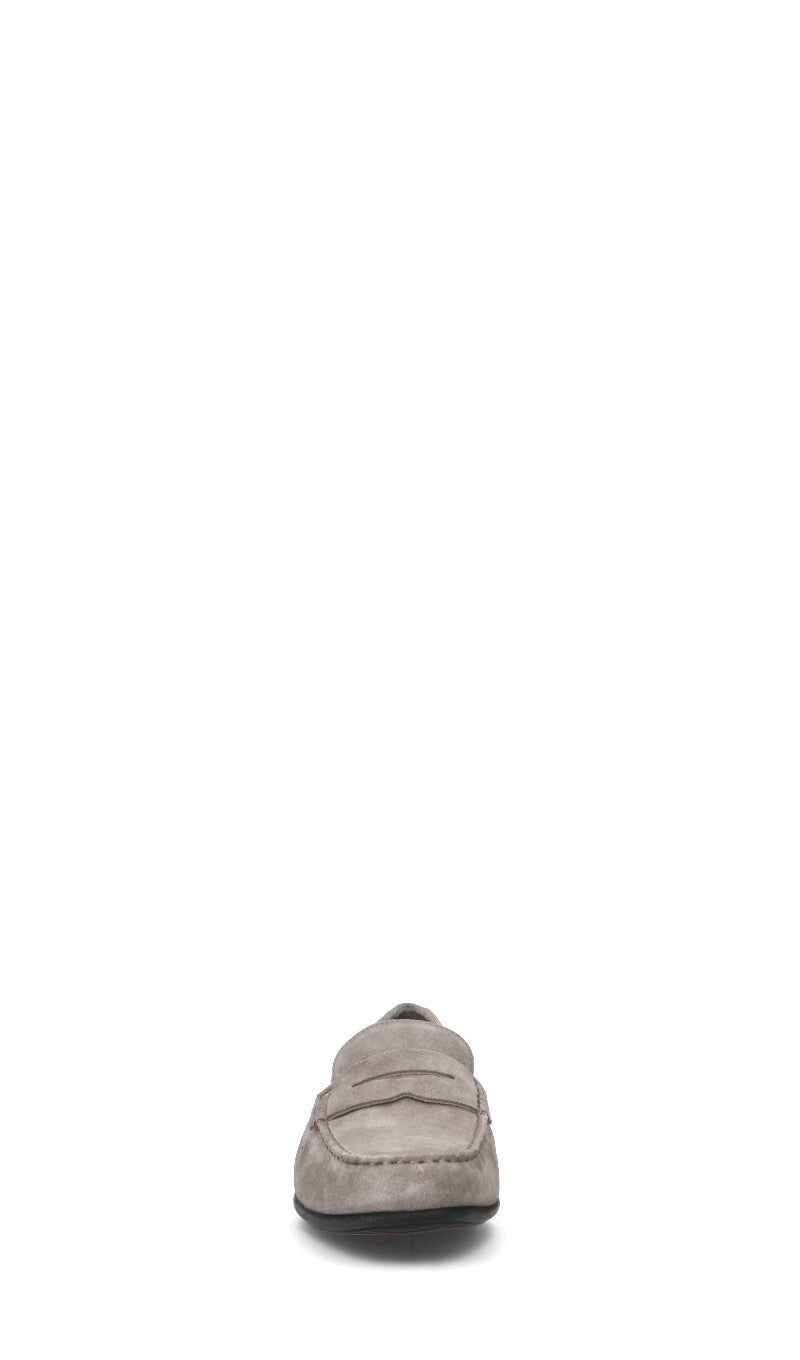 GEOX Mocassino uomo grigio in suede