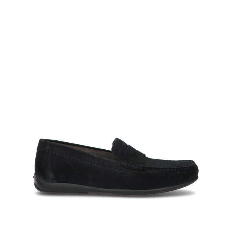 GEOX Mocassino uomo blu in suede