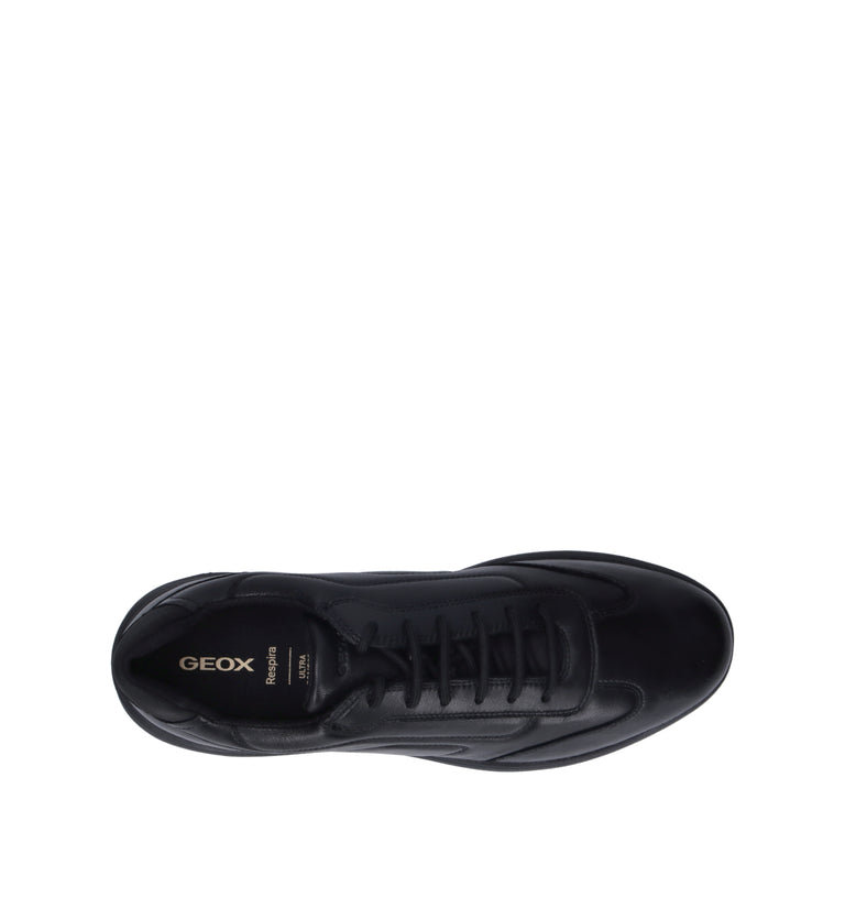 GEOX Sneaker uomo nera in pelle