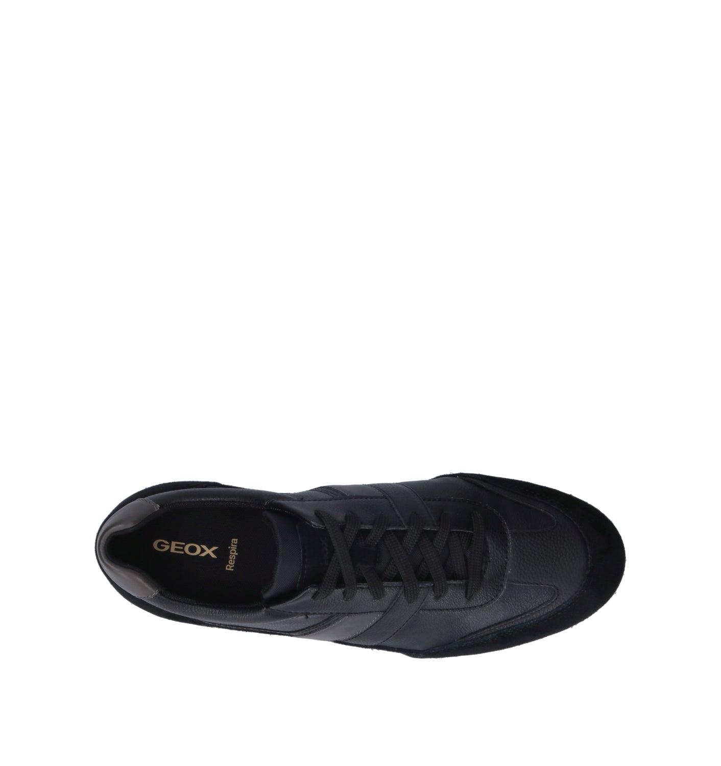 GEOX Sneaker uomo nera/grigia in pelle