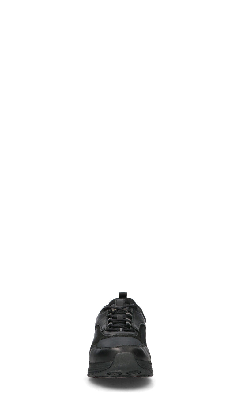 GEOX Sneaker uomo nera in suede