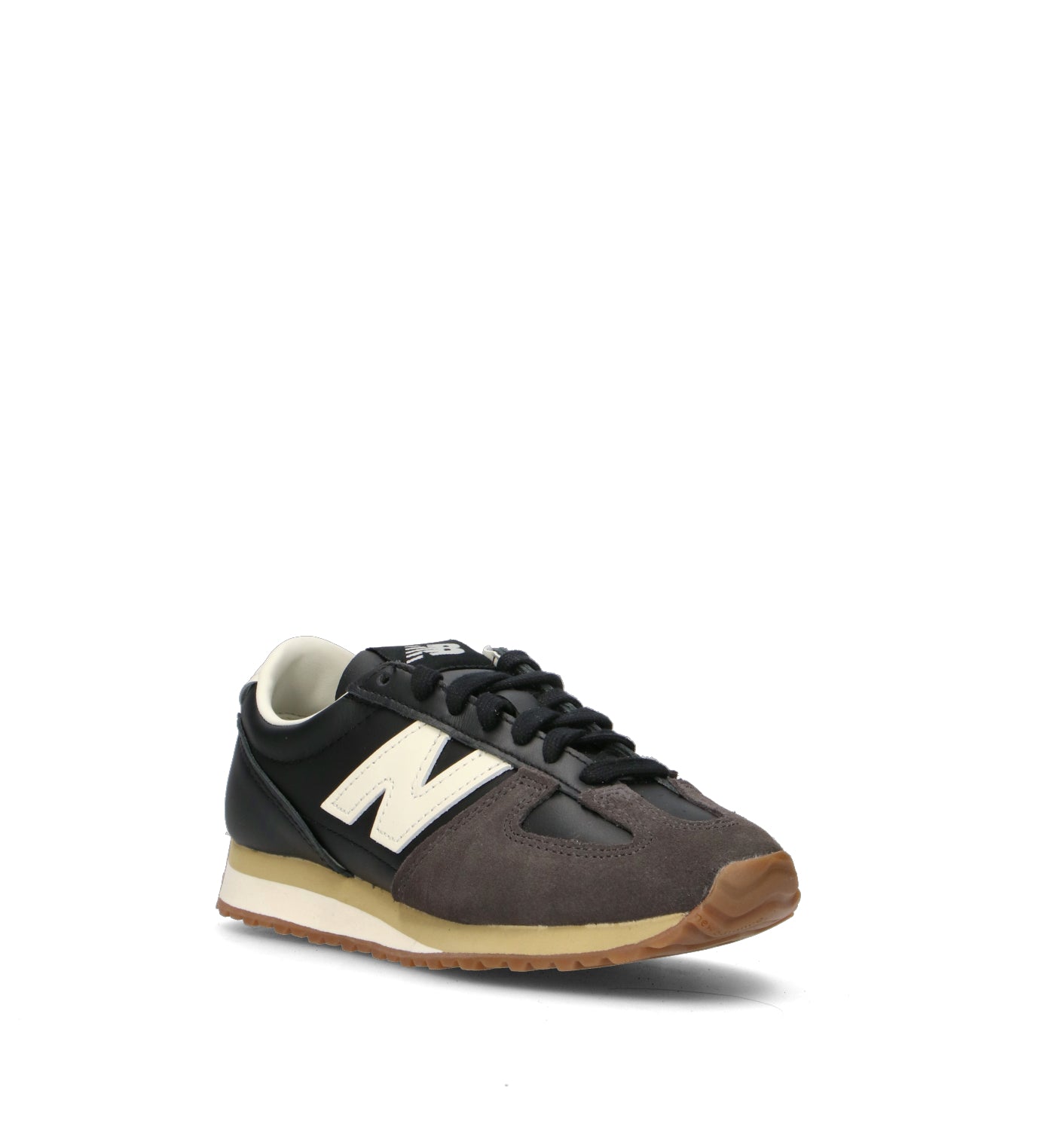 NEW BALANCE Sneaker donna nera in suede