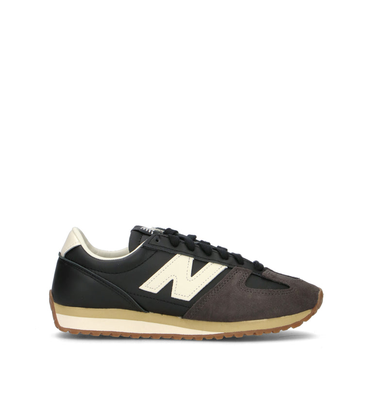 NEW BALANCE Sneaker donna nera in suede