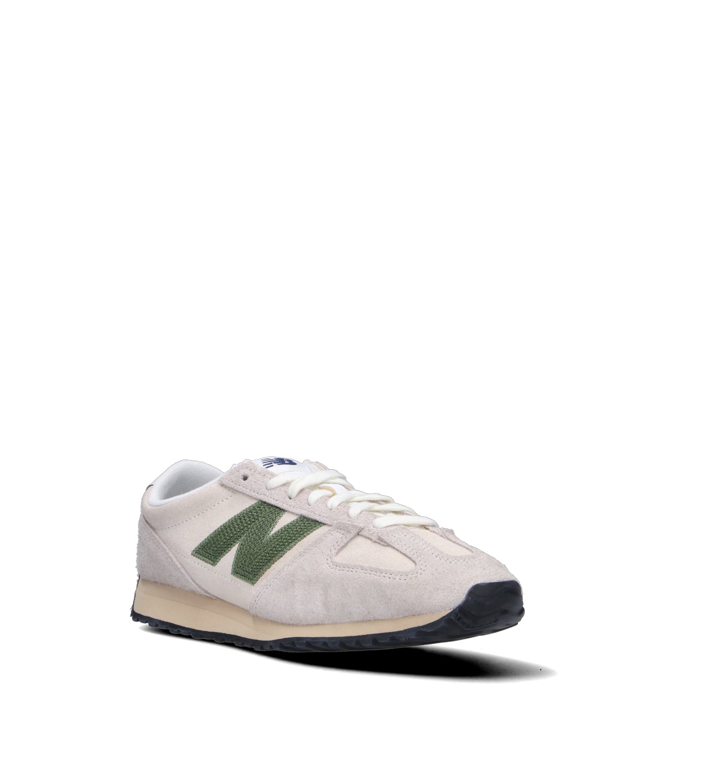 NEW BALANCE Sneaker donna bianca/verde in suede