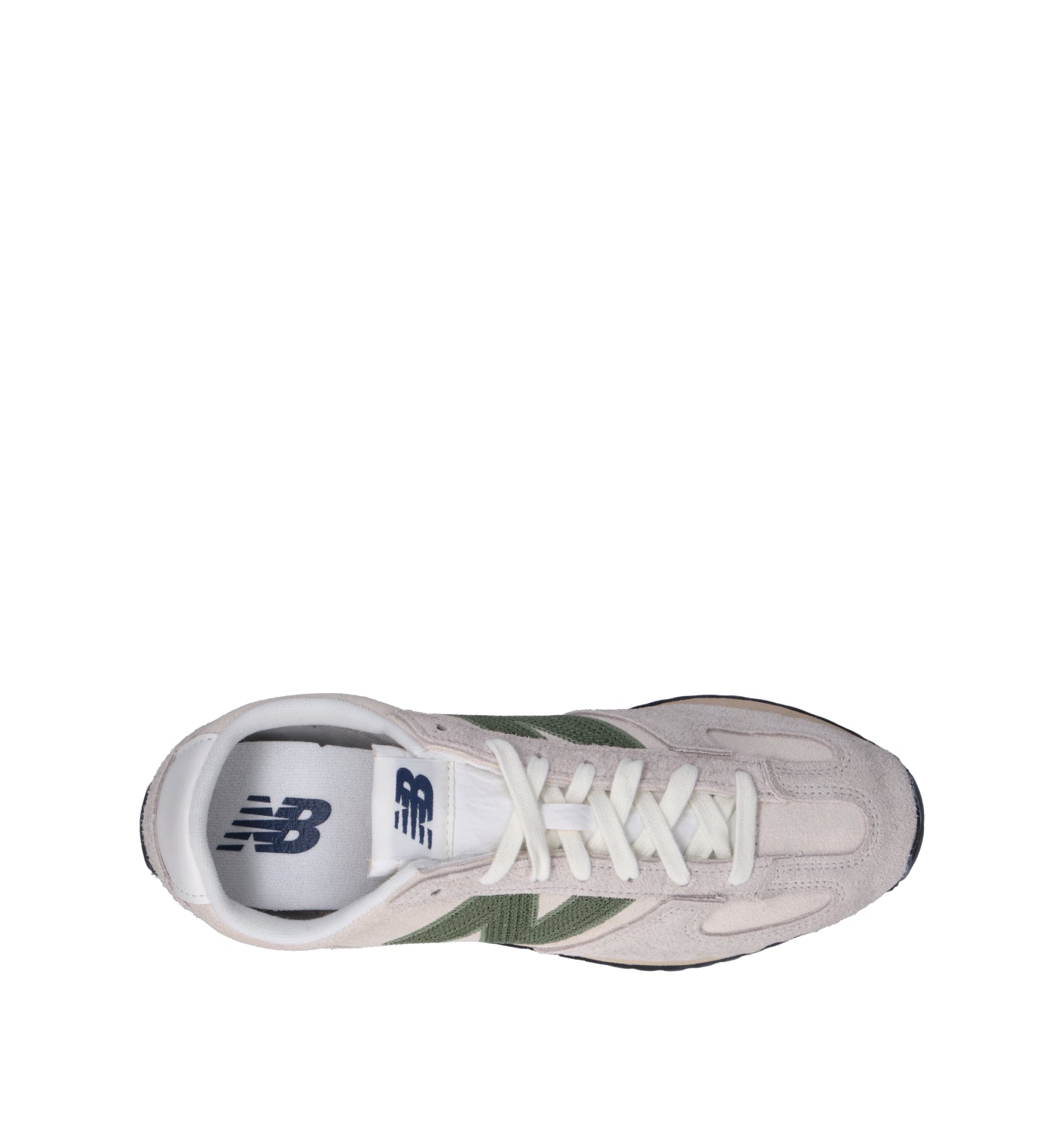 NEW BALANCE Sneaker donna bianca/verde in suede