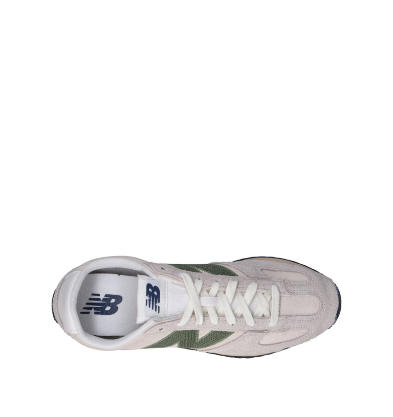NEW BALANCE Sneaker donna bianca/verde in suede