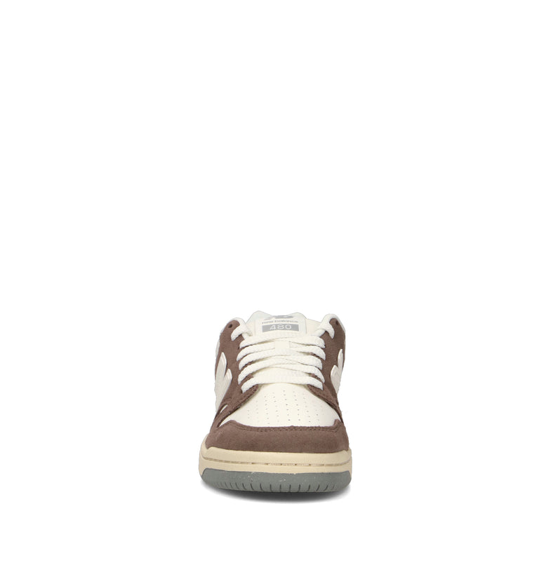 NEW BALANCE 480 Sneaker uomo taupe in suede