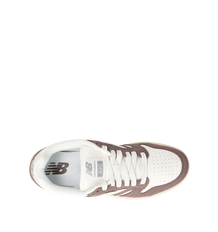 NEW BALANCE 480 Sneaker uomo taupe in suede