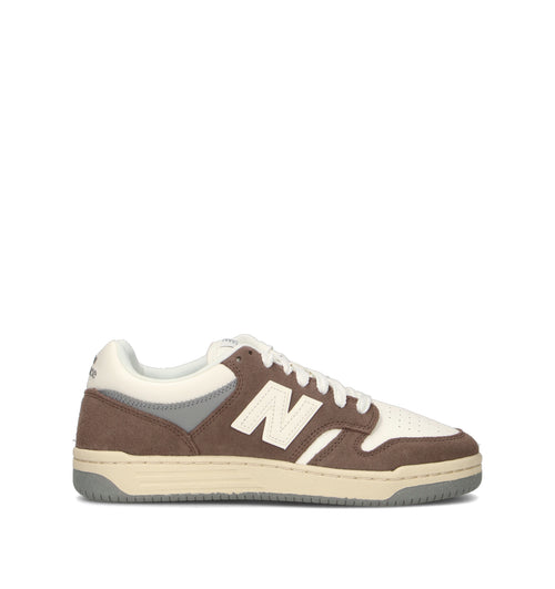 NEW BALANCE 480 Sneaker uomo taupe in suede