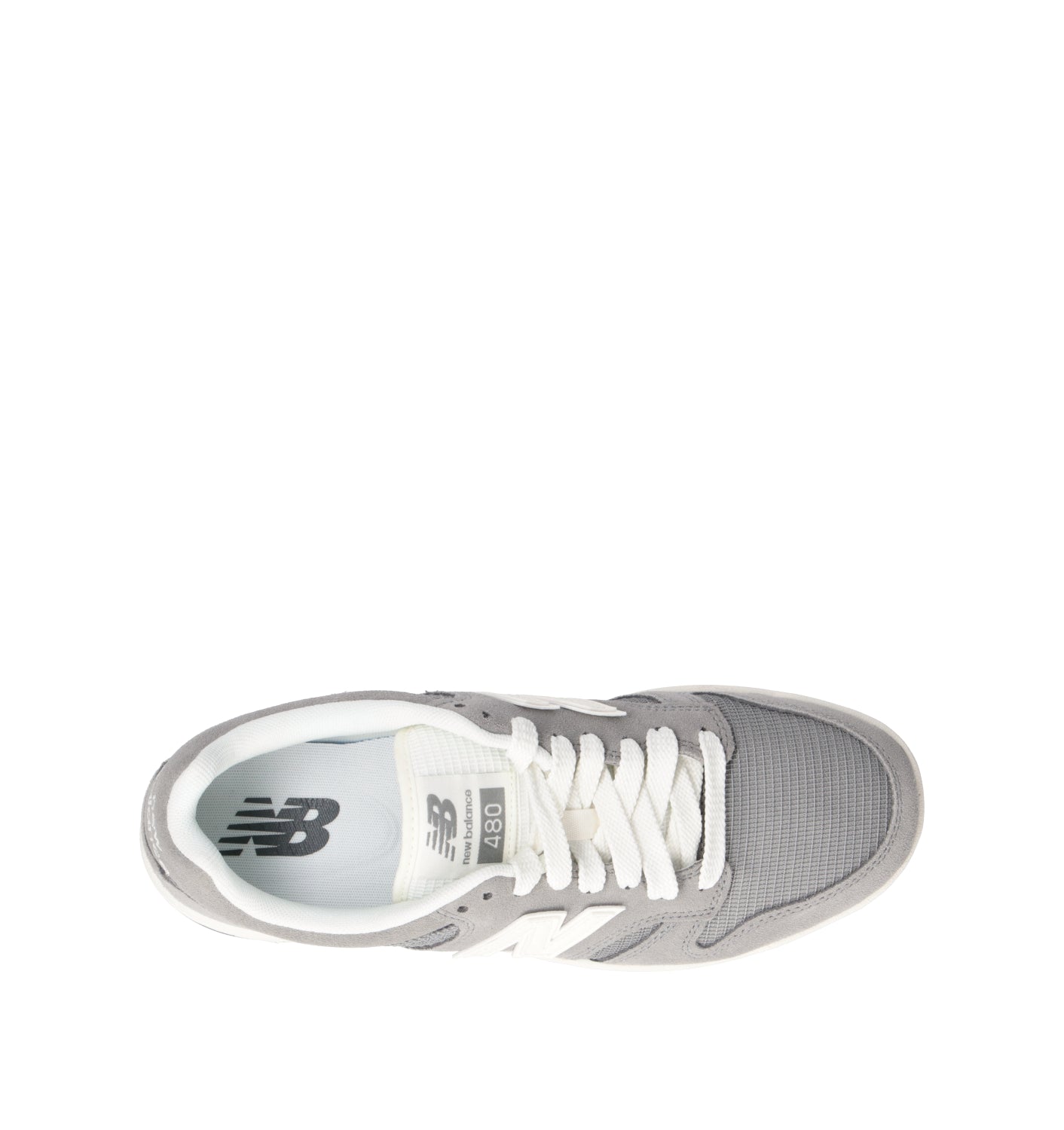 NEW BALANCE 480 Sneaker uomo grigia in suede
