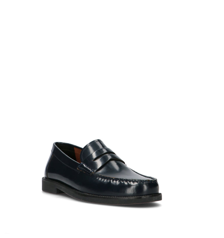 GEOX Mocassino uomo blu in pelle
