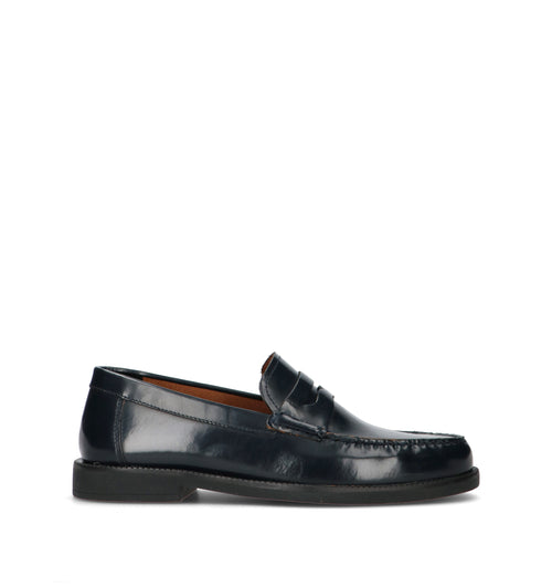 GEOX Mocassino uomo blu in pelle