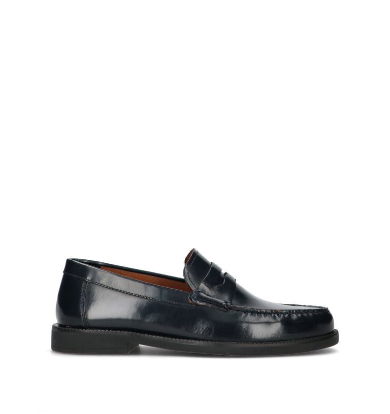 GEOX Mocassino uomo blu in pelle