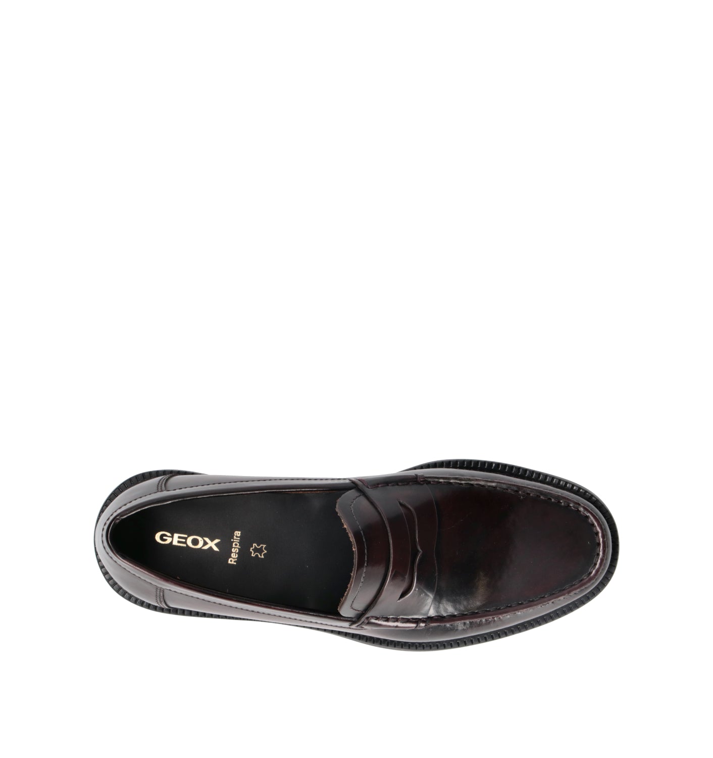 GEOX Mocassino uomo bordeaux in pelle