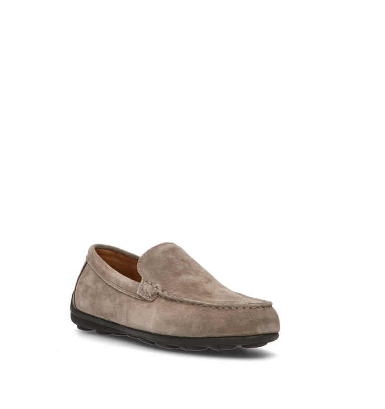 GEOX Mocassino uomo grigio in suede