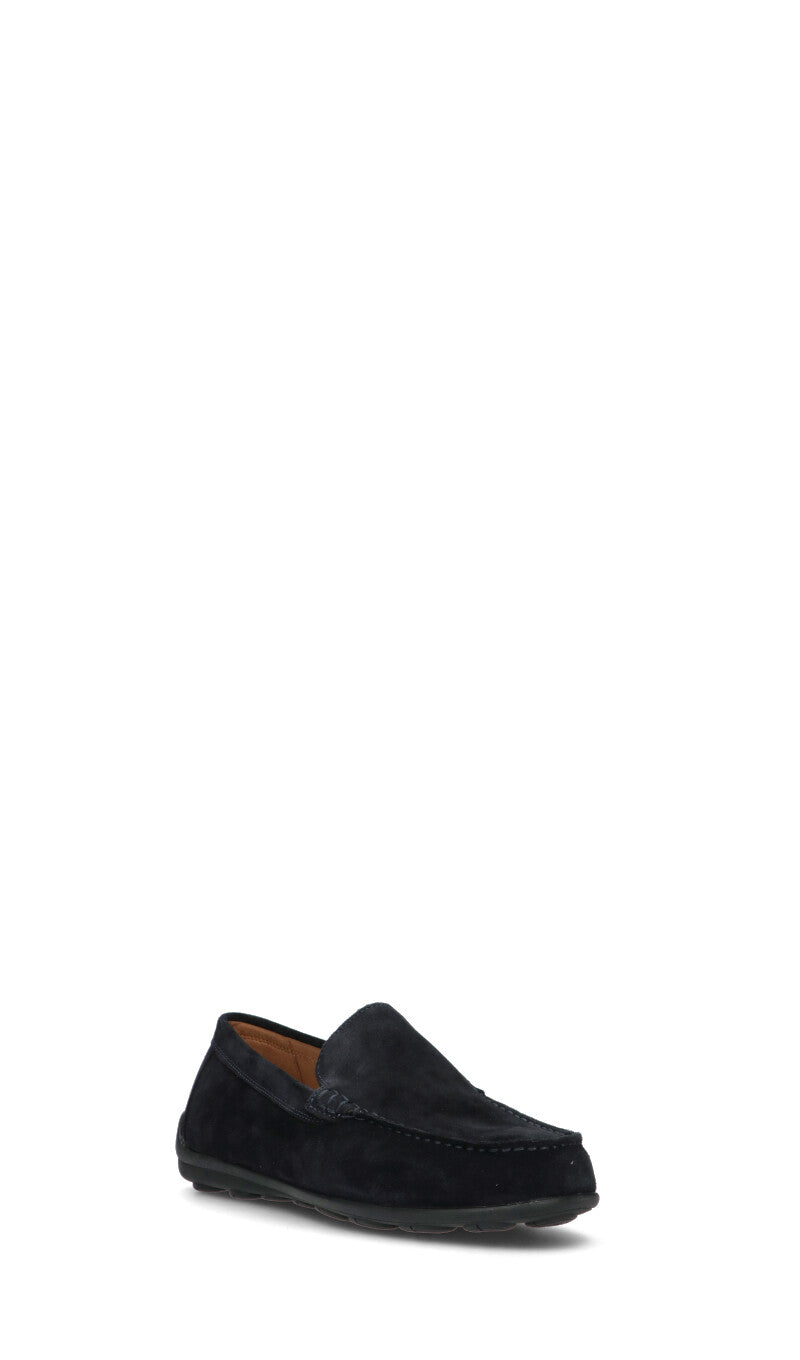 GEOX Mocassino uomo blu in suede
