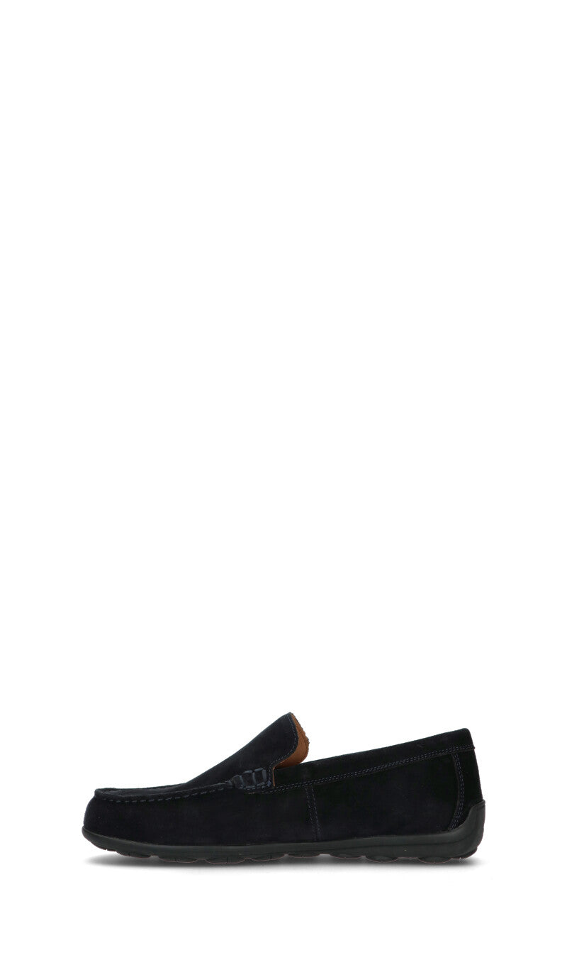 GEOX Mocassino uomo blu in suede