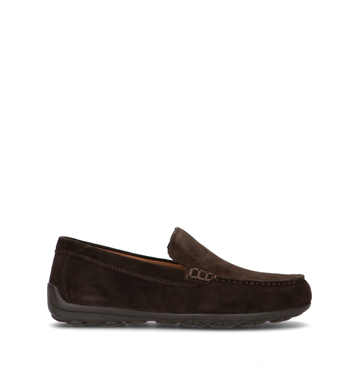 GEOX Mocassino uomo marrone in suede