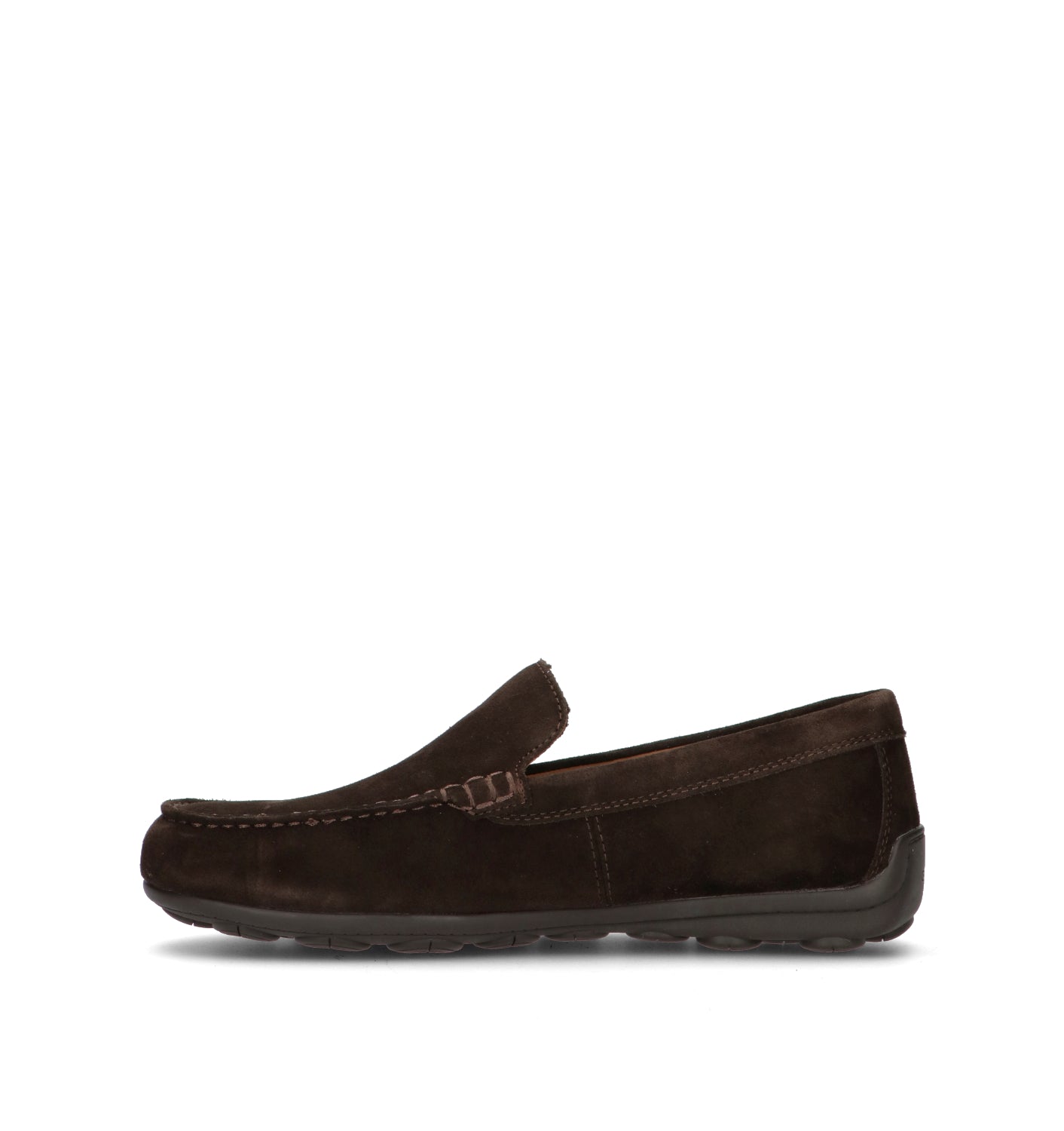 GEOX Mocassino uomo marrone in suede