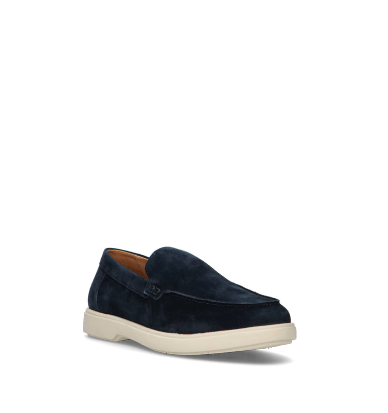GEOX Mocassino uomo blu in suede