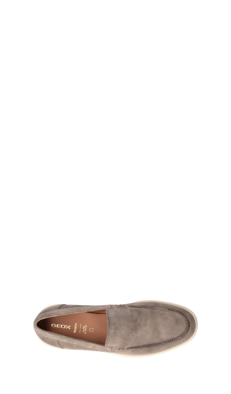 GEOX Mocassino uomo grigio in suede