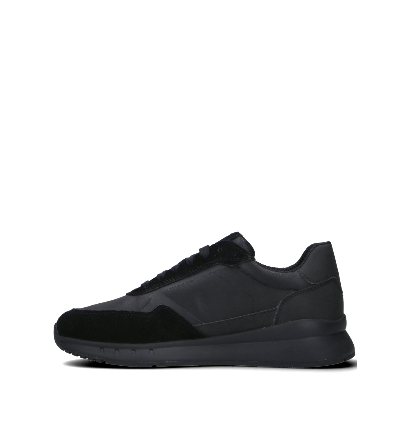GEOX Sneaker uomo nera in pelle