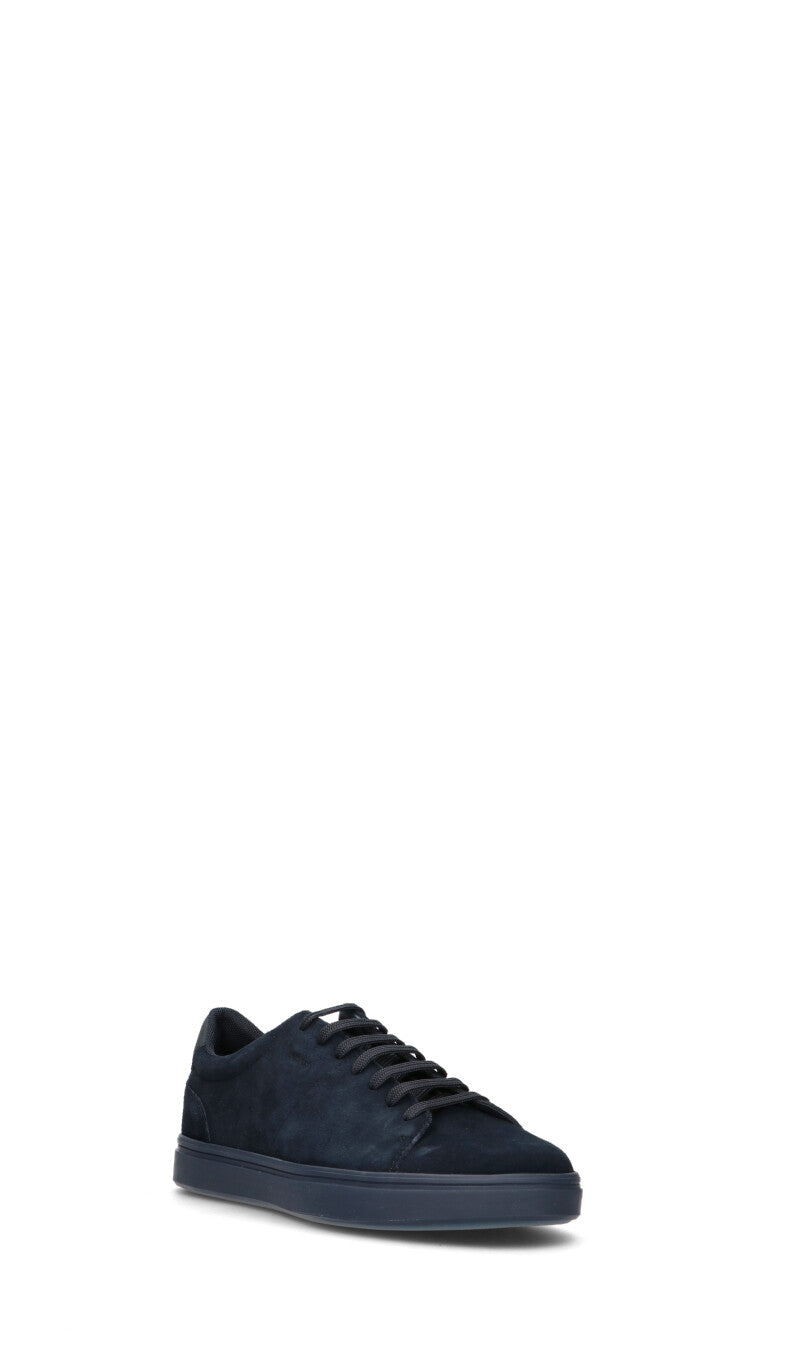 GEOX Sneaker uomo blu in suede