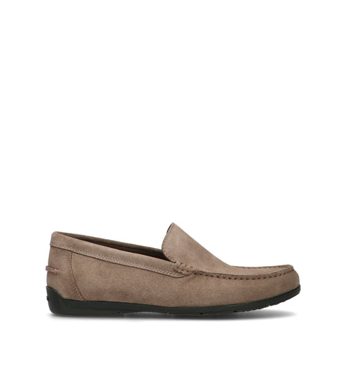 GEOX Mocassino uomo taupe in suede