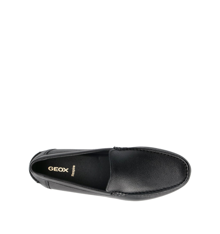 GEOX Mocassino uomo nero in pelle