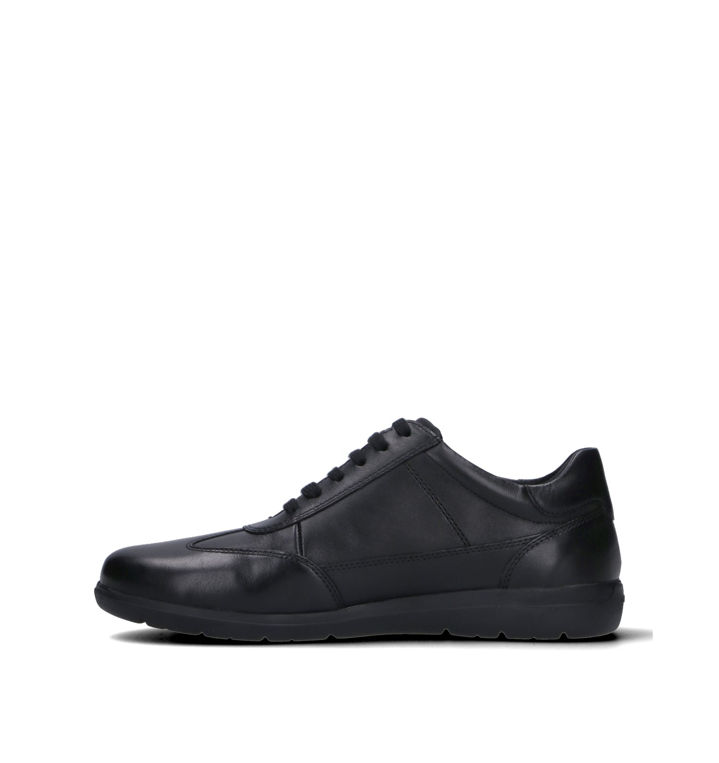 GEOX Sneaker uomo nera in pelle