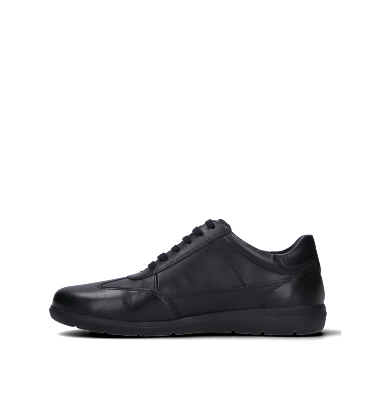 GEOX Sneaker uomo nera in pelle