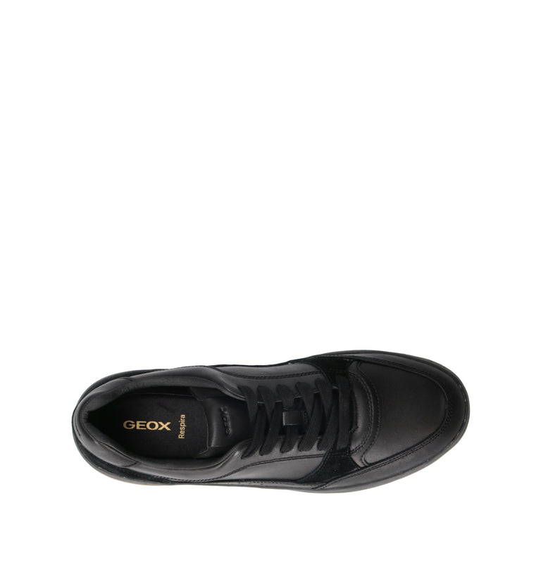 GEOX Sneaker uomo nera in pelle