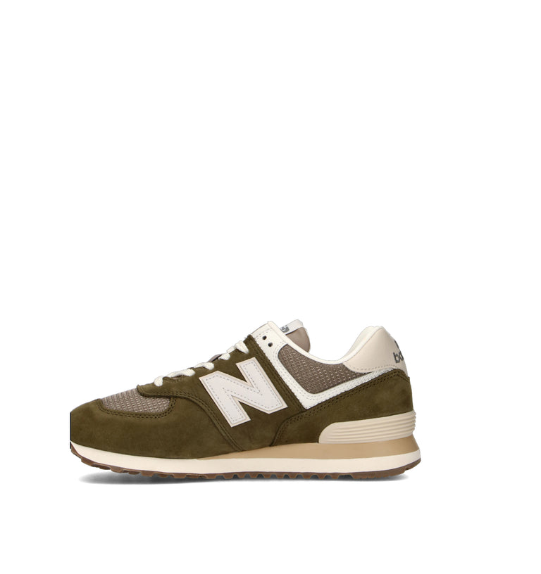NEW BALANCE 574 Sneaker uomo marrone oliva