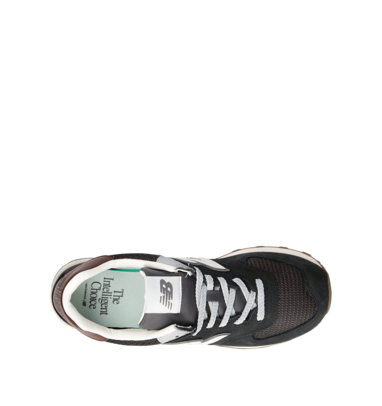 NEW BALANCE 574 Sneaker uomo nera/marrone