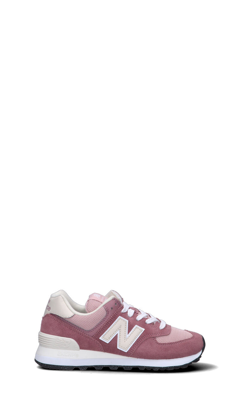 NEW BALANCE Sneaker donna rosa/panna in suede