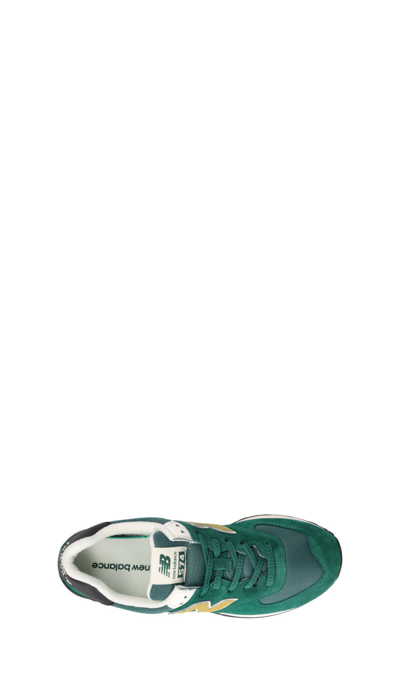 NEW BALANCE 574 Sneaker uomo verde in suede