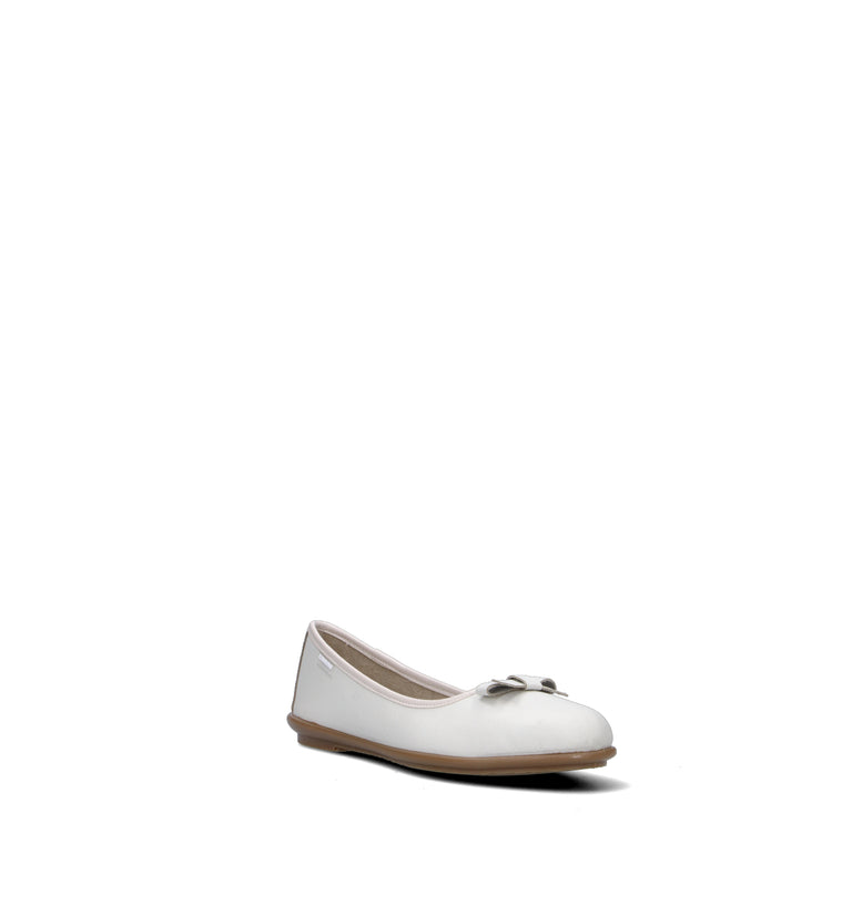 TITANITOS Ballerina bimba bianca in pelle