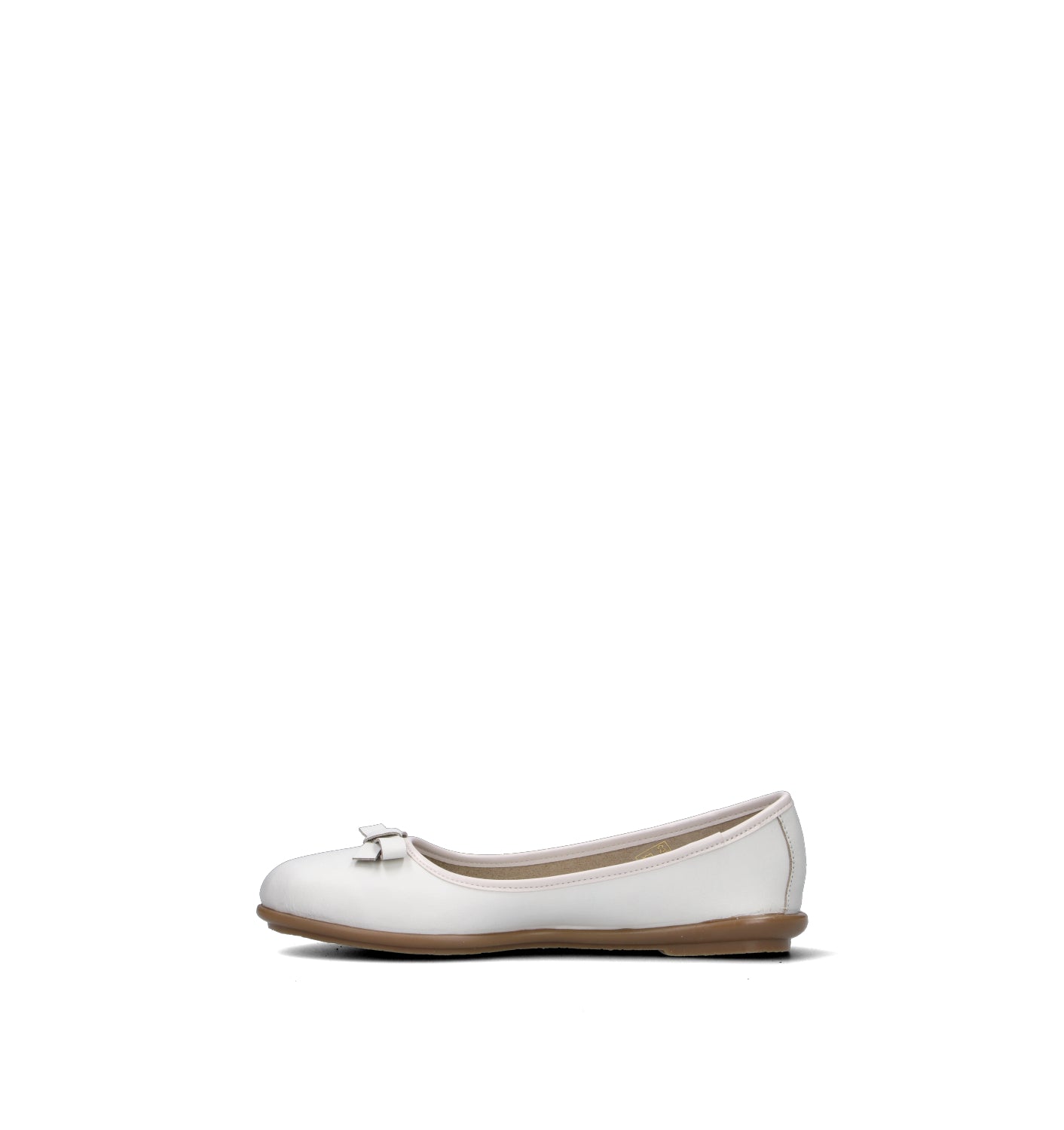 TITANITOS Ballerina bimba bianca in pelle