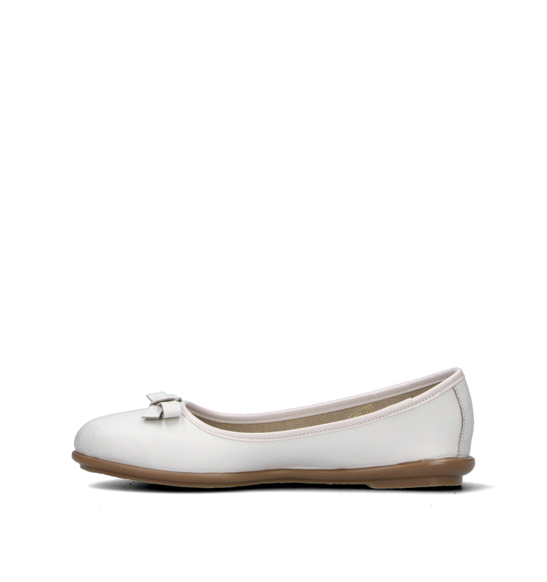 TITANITOS Ballerina ragazza bianca in pelle