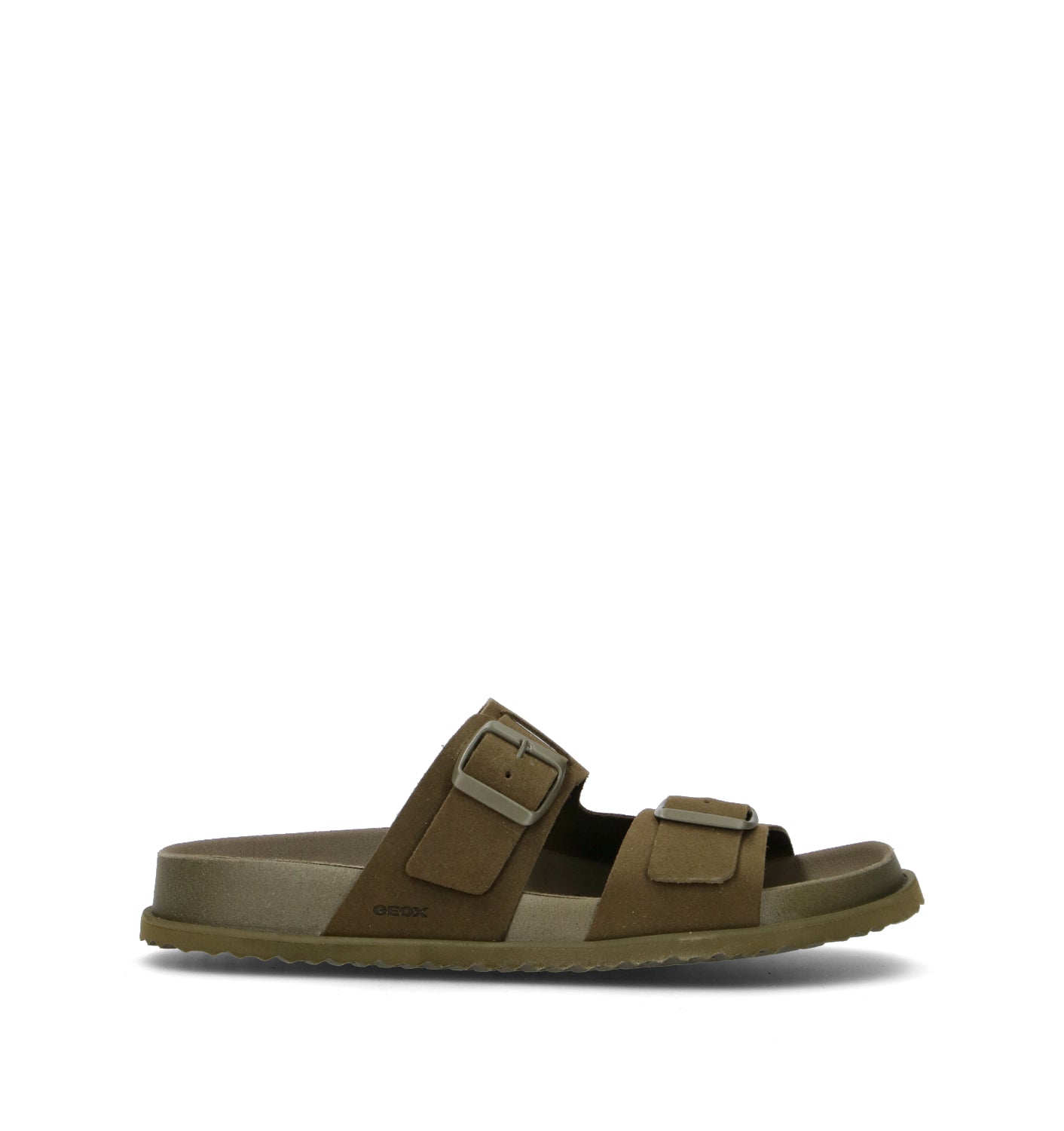 GEOX Ciabatta uomo militare in pelle