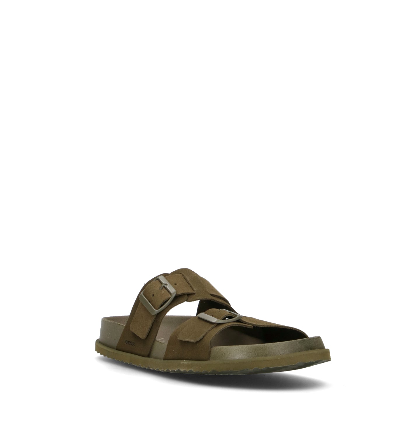 GEOX Ciabatta uomo militare in pelle