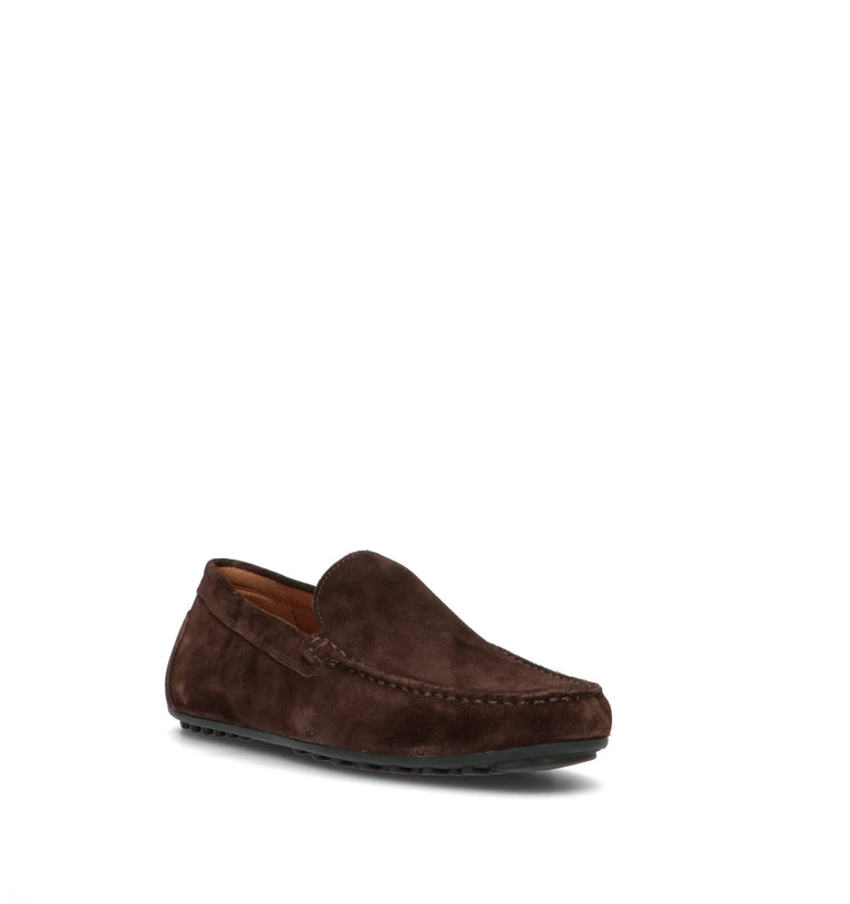 GEOX Mocassino uomo marrone in suede