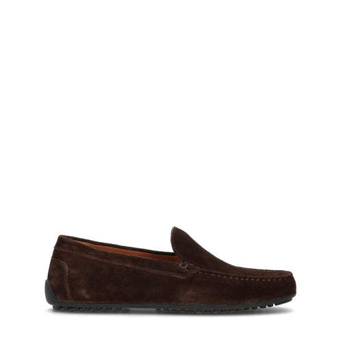 GEOX Mocassino uomo marrone in suede