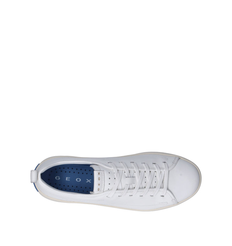 GEOX Sneaker uomo bianca in pelle